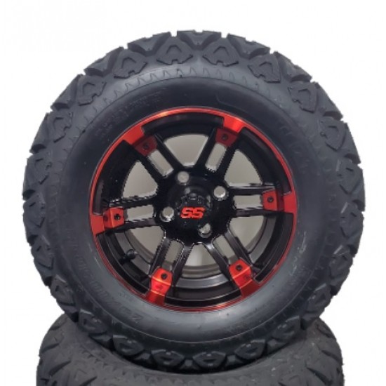 Mag 12" Davy rouge et noir avec pneu X-trail