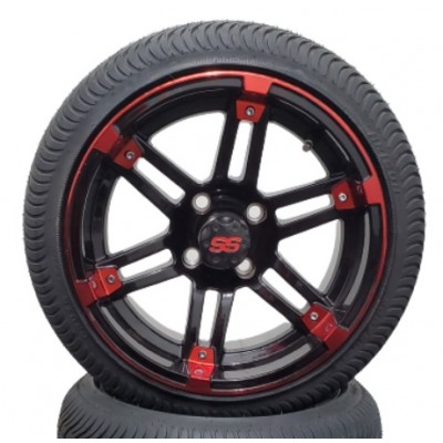 Mag 14" Davy rouge et noir avec pneu low profile