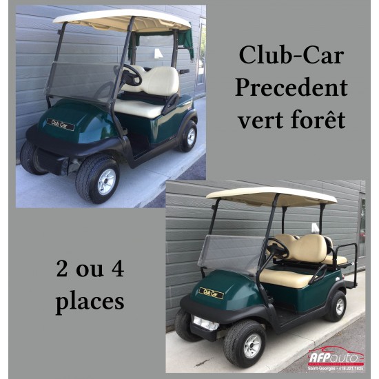 Club-Car Precedent Vert forêt 2 ou 4 places avec ou sans lumières