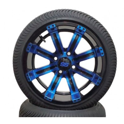 Mag 14" Tempest bleu et noir avec pneu low profile