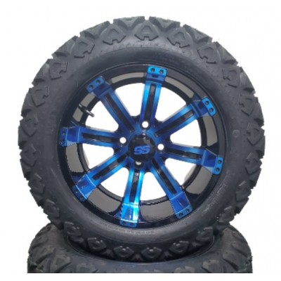 Mag 15" Tempest bleu et noir avec pneu X-Trail