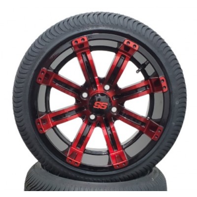 Mag 14" Tempest rouge et noir avec pneu low profile