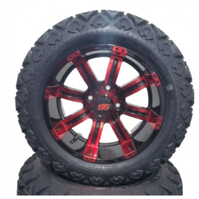 Mag 15" Tempest rouge et noir avec pneu X-Trail
