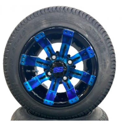 Mag 10" Tempest bleu et noir avec pneu low profile